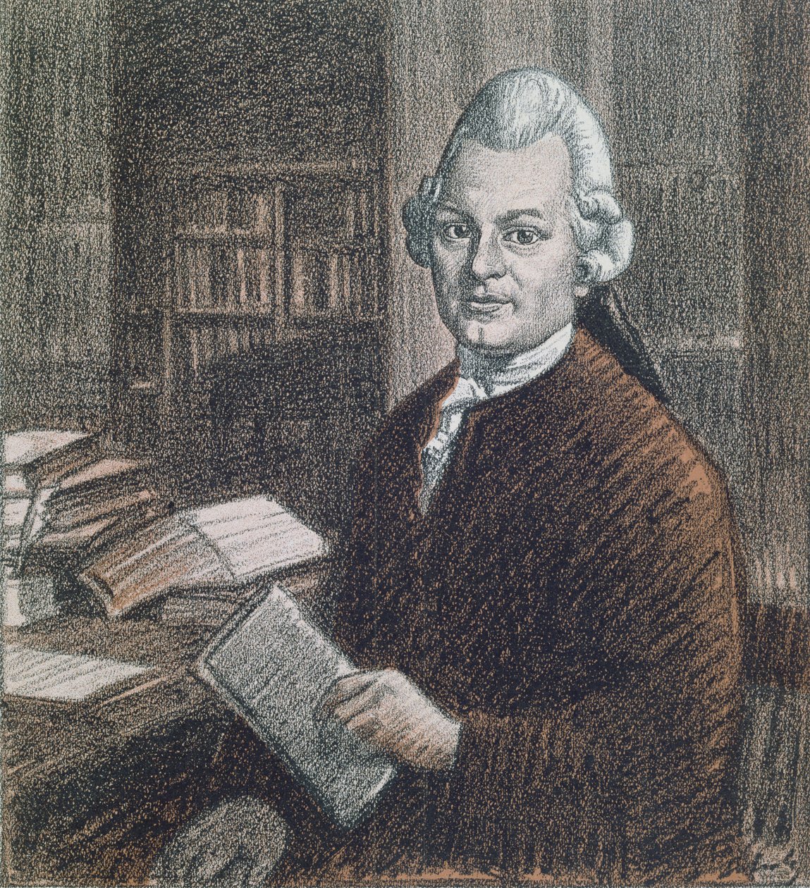 صورة لجوثولد إفرايم ليسينغ (1729-1781) ، رسم توضيحي من مجلة "Simplicissimus" بواسطة وليام شولز