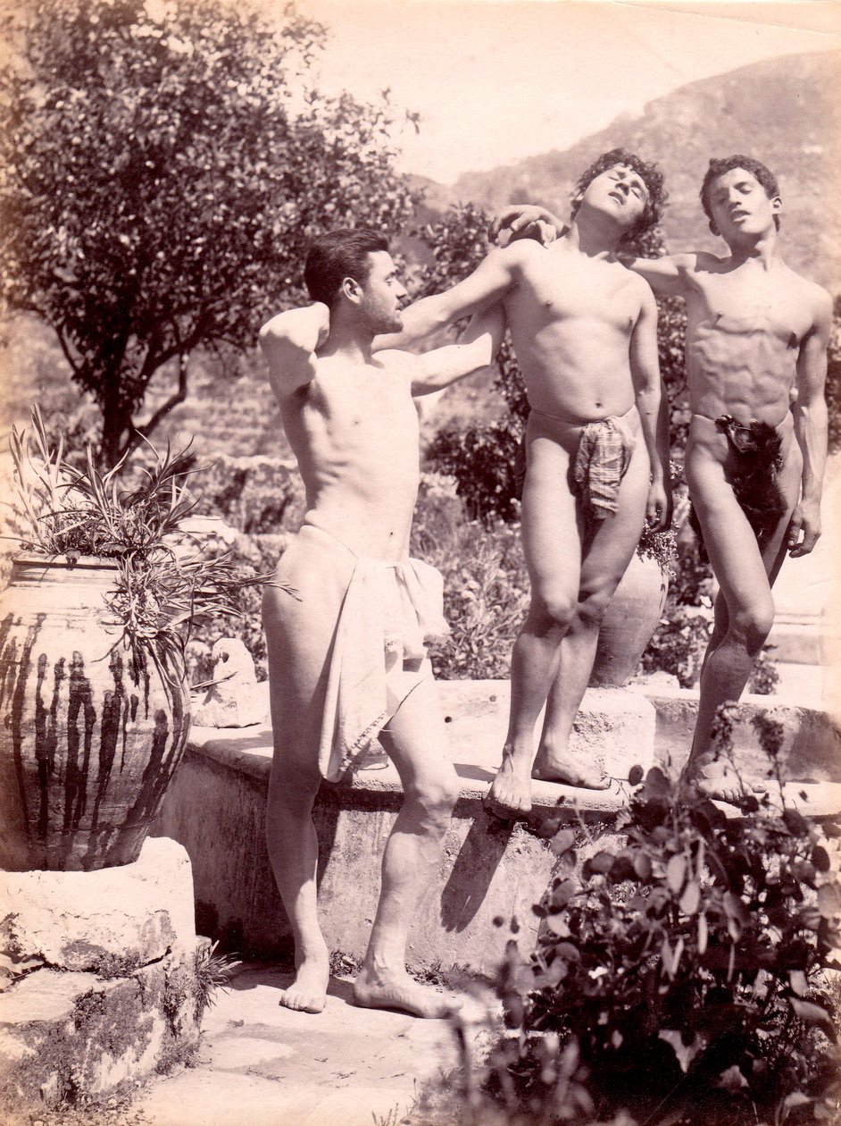 دراسة العراة الذكور ، c.1900 بواسطة البارون فيلهلم فون جلودين