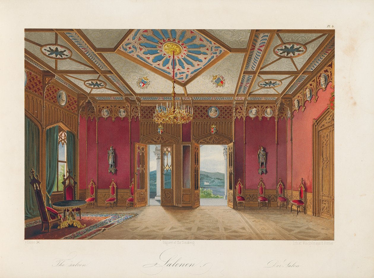 صالون اوسكارشال 1852 بواسطة فيلهلم فون هانو