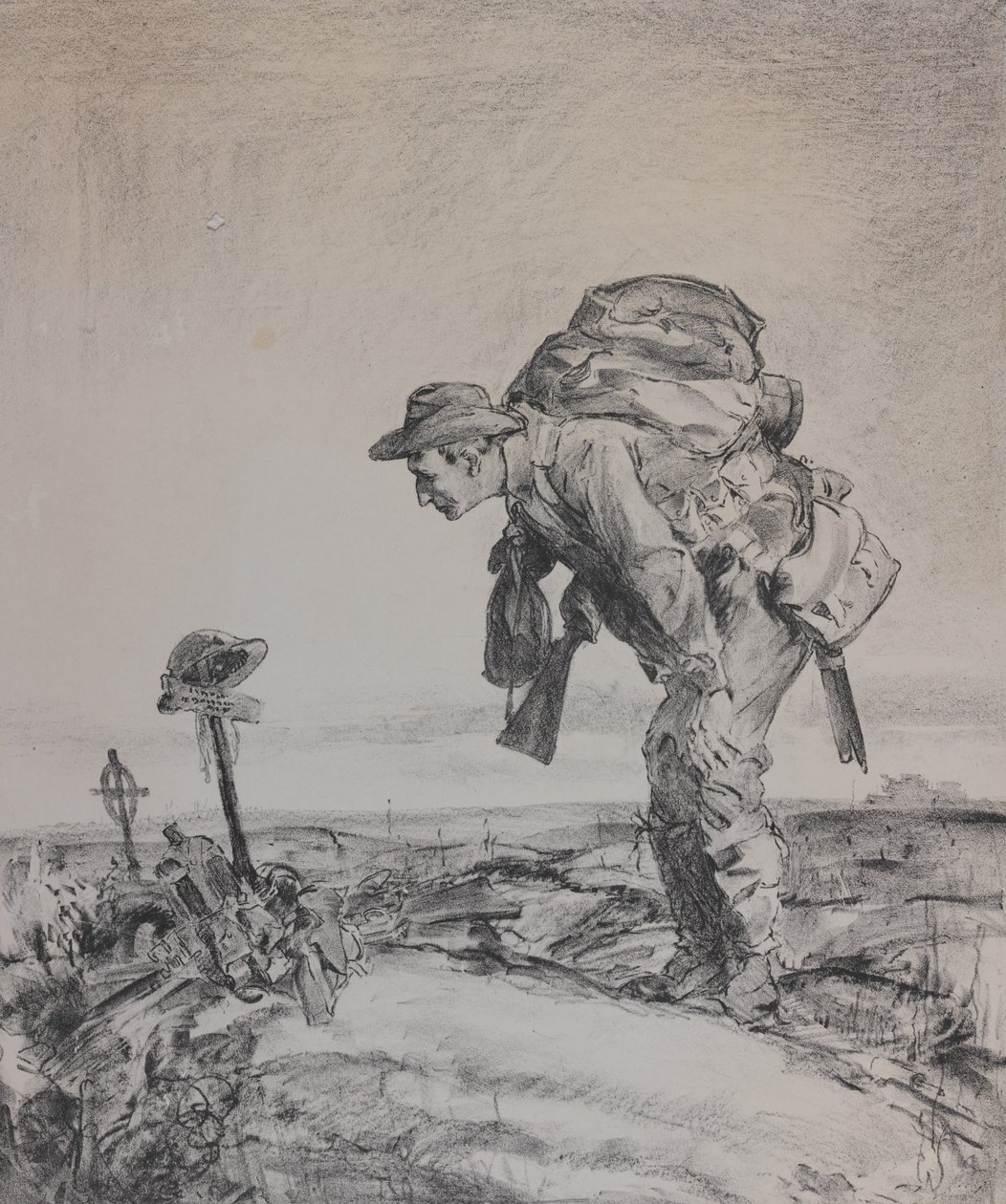 أحد الفصائل القديمة ، 1917 (ليثو على ورق) بواسطة ويل دايسون