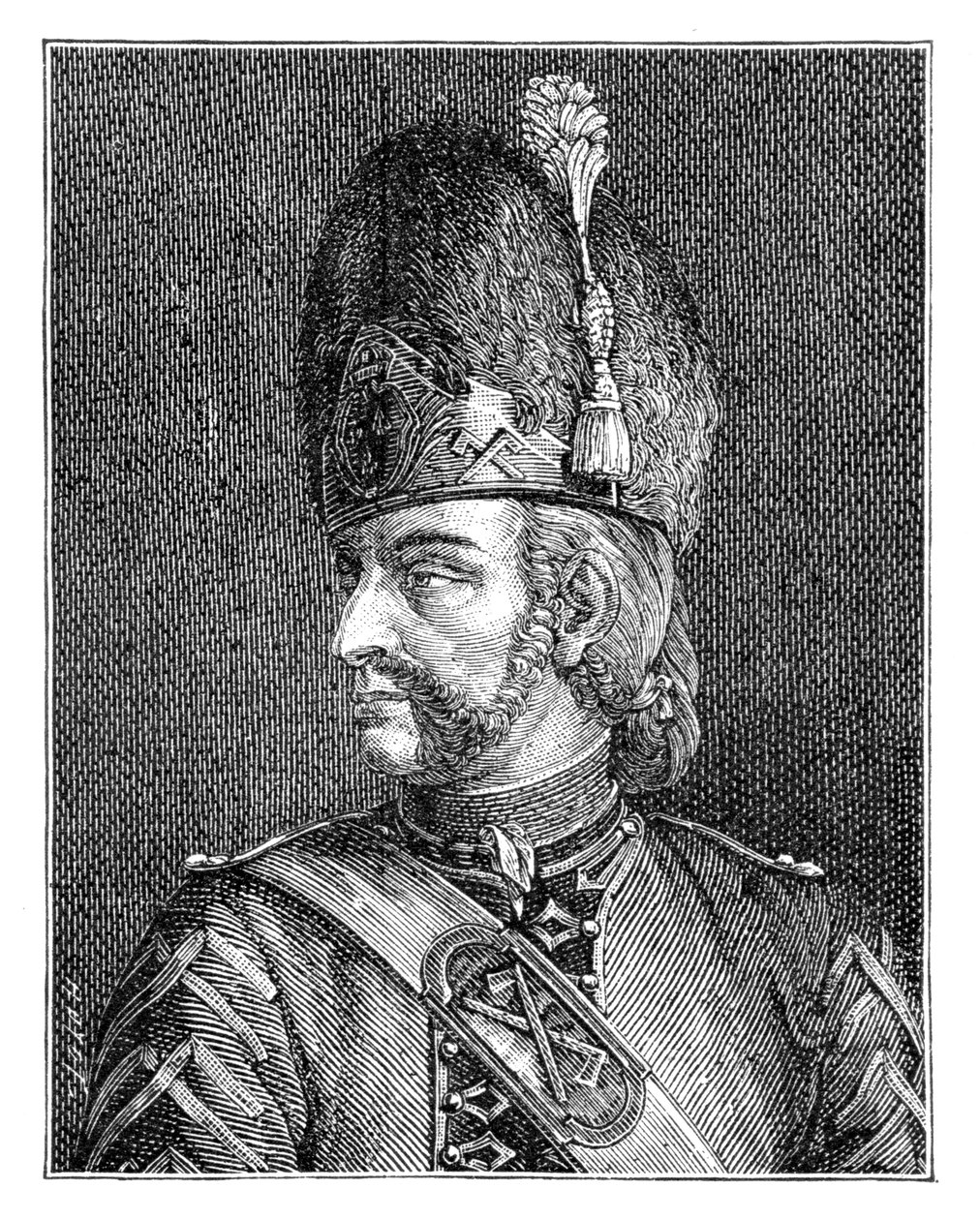 بونيه من الحرس السويسري 1885. بواسطة إرادة