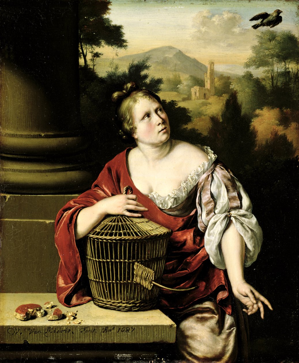 صورة لامرأة ، 1687 بواسطة ويليم فان ميريس