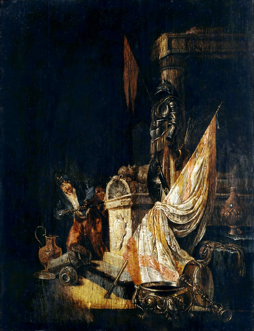 السارق على تابوت الرخام (رمزية Vanitas) بواسطة ويليم دي بورتر