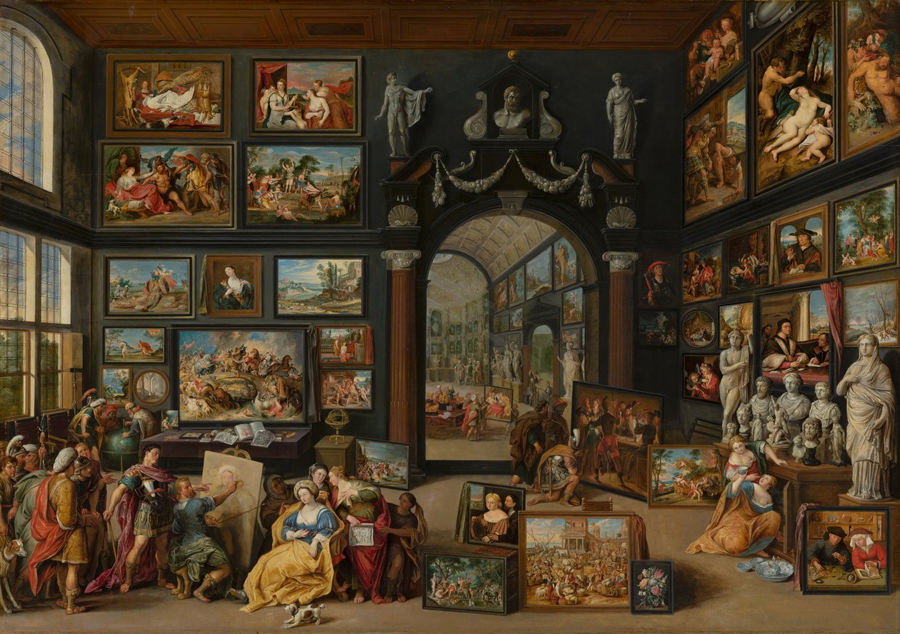 Apelles Painting Campaspe ، c.1630 بواسطة Willem van II Haecht
