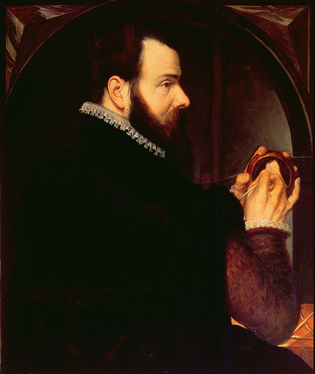 صورة شخصية تحمل ميدالية صورة الشمع ، 1564 (لوحة) بواسطة Willem van den Broecke