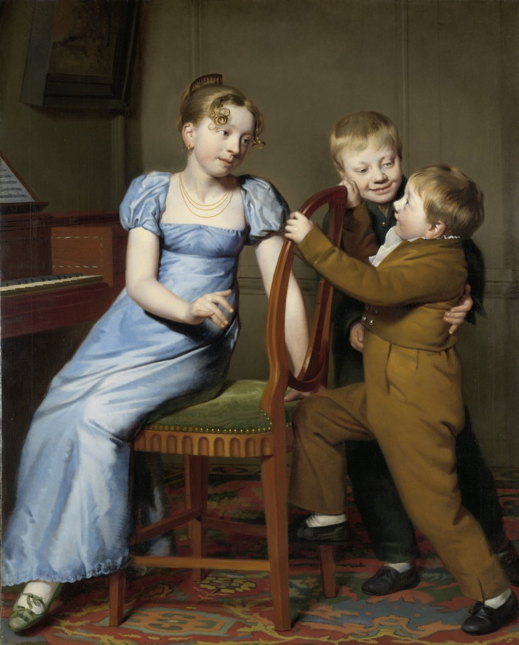 توقف ممارسة البيانو ، 1813 بواسطة Willem Bartel van der Kooi