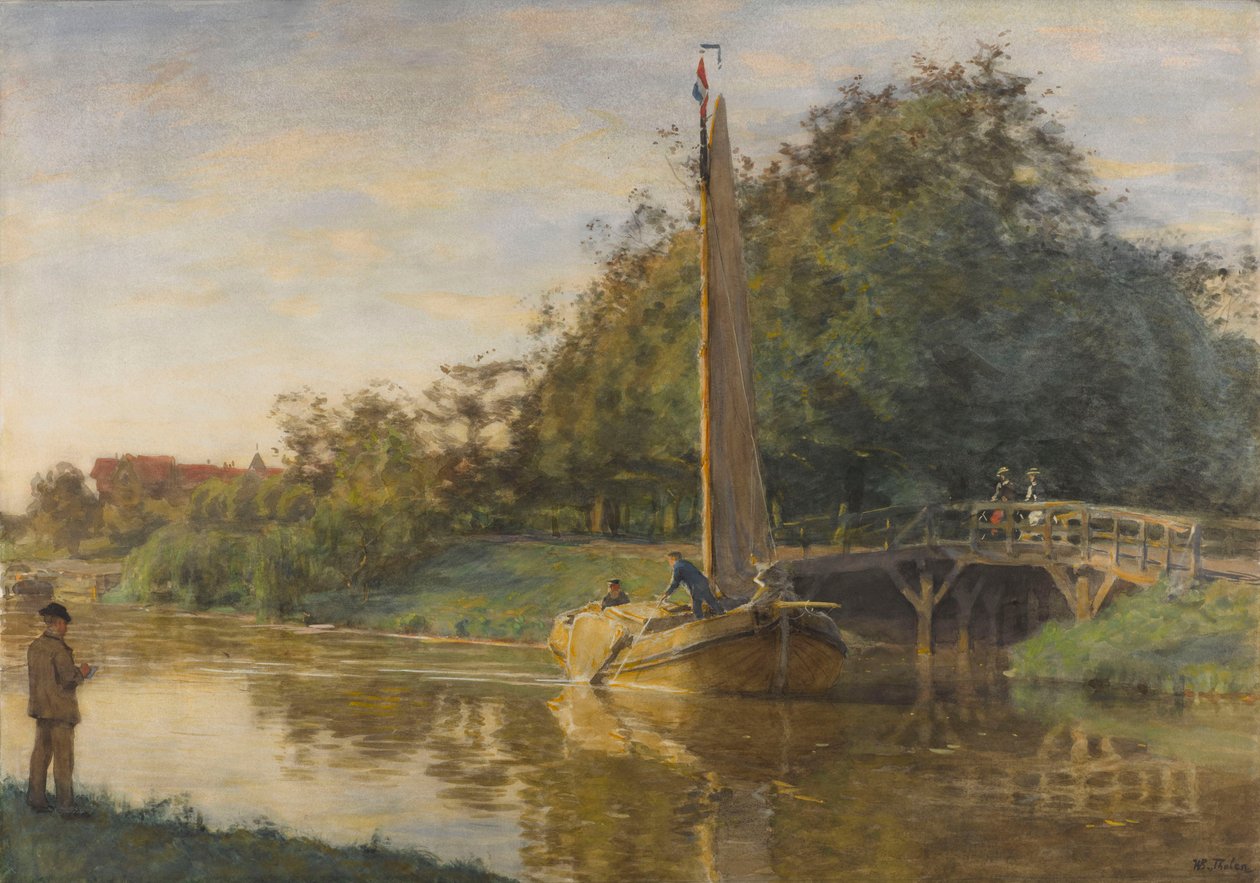 Koninginnegracht ، حوالي 1901-1905. بواسطة ويليم باستيان ثولين