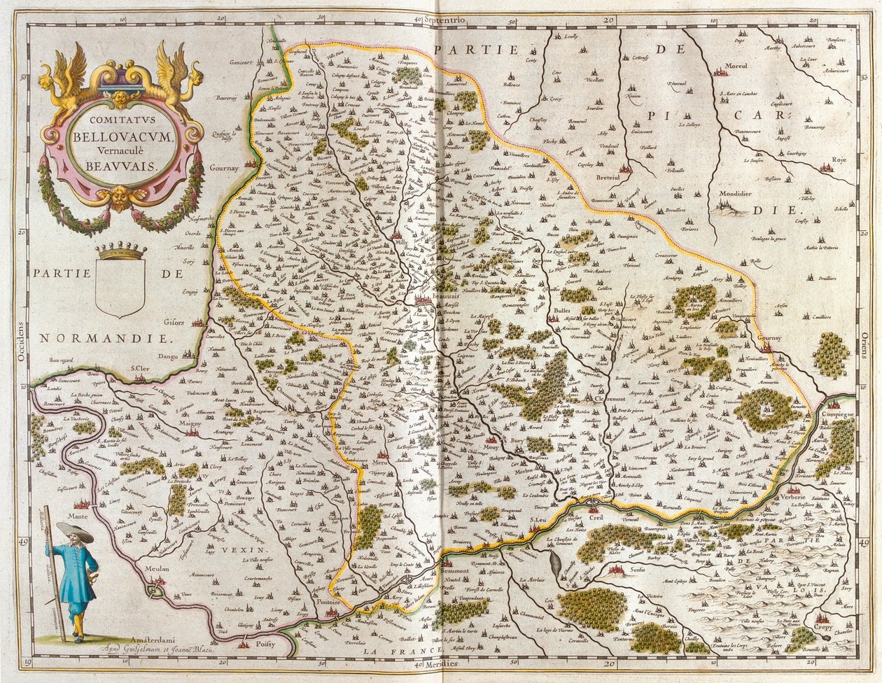 بوفيه، في كتاب "Theatrum Orbis Terrarum, sive Atlas Novus" لويليم بلاو، أمستردام بواسطة ويليم بلاو