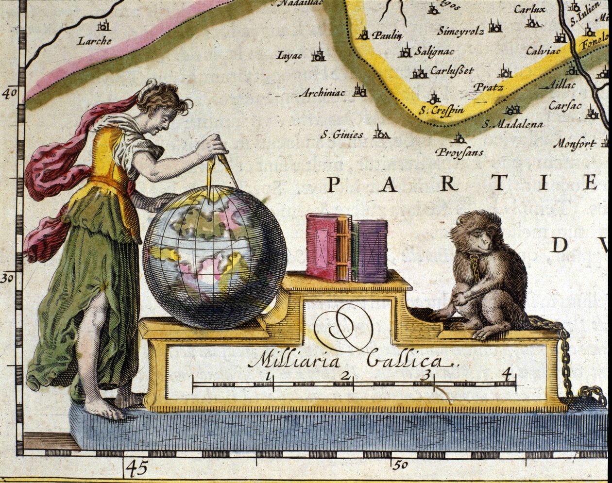 قياس الأرض. تفاصيل الأطلس بواسطة ويليم جانزون بلاو (1571-1638). أمستردام 1630. بواسطة ويليم بلاو