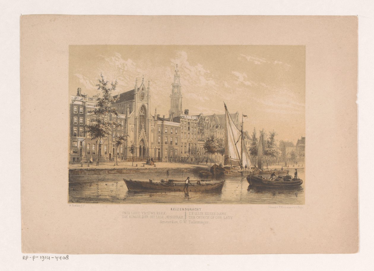 Keizersgracht مع كنيسة السيدة العذراء في أمستردام بواسطة ويليم هيكينج جونيور