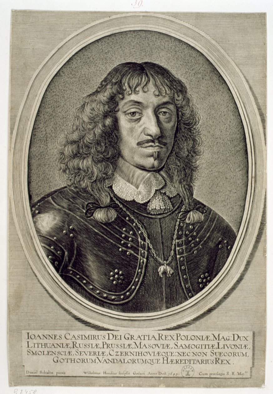 جون كازيمير فاسا (1609-72) ملك بولندا ، 1649 بواسطة ويليم هونديوس