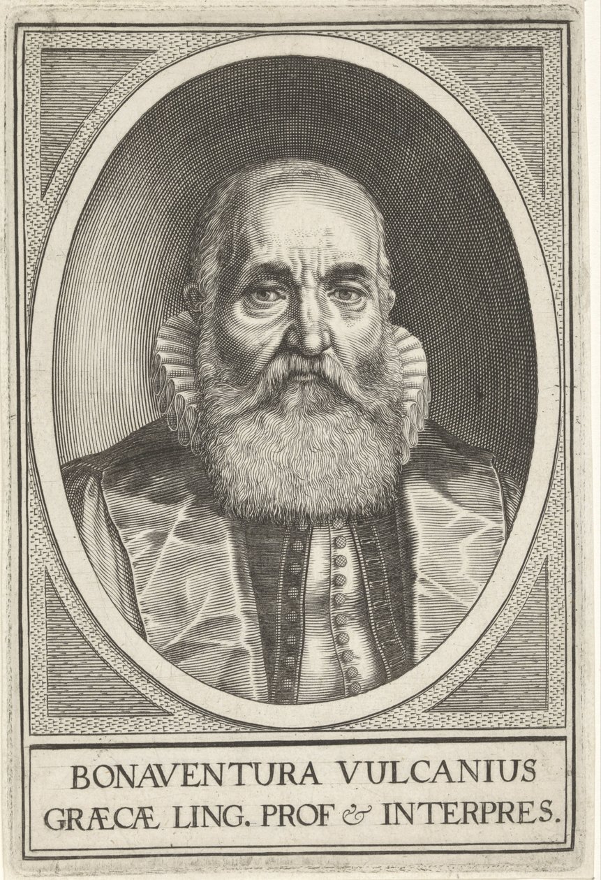 Portret van Bonaventura Vulcanius بواسطة فيليم إيزاكس. فان سواننبورغ