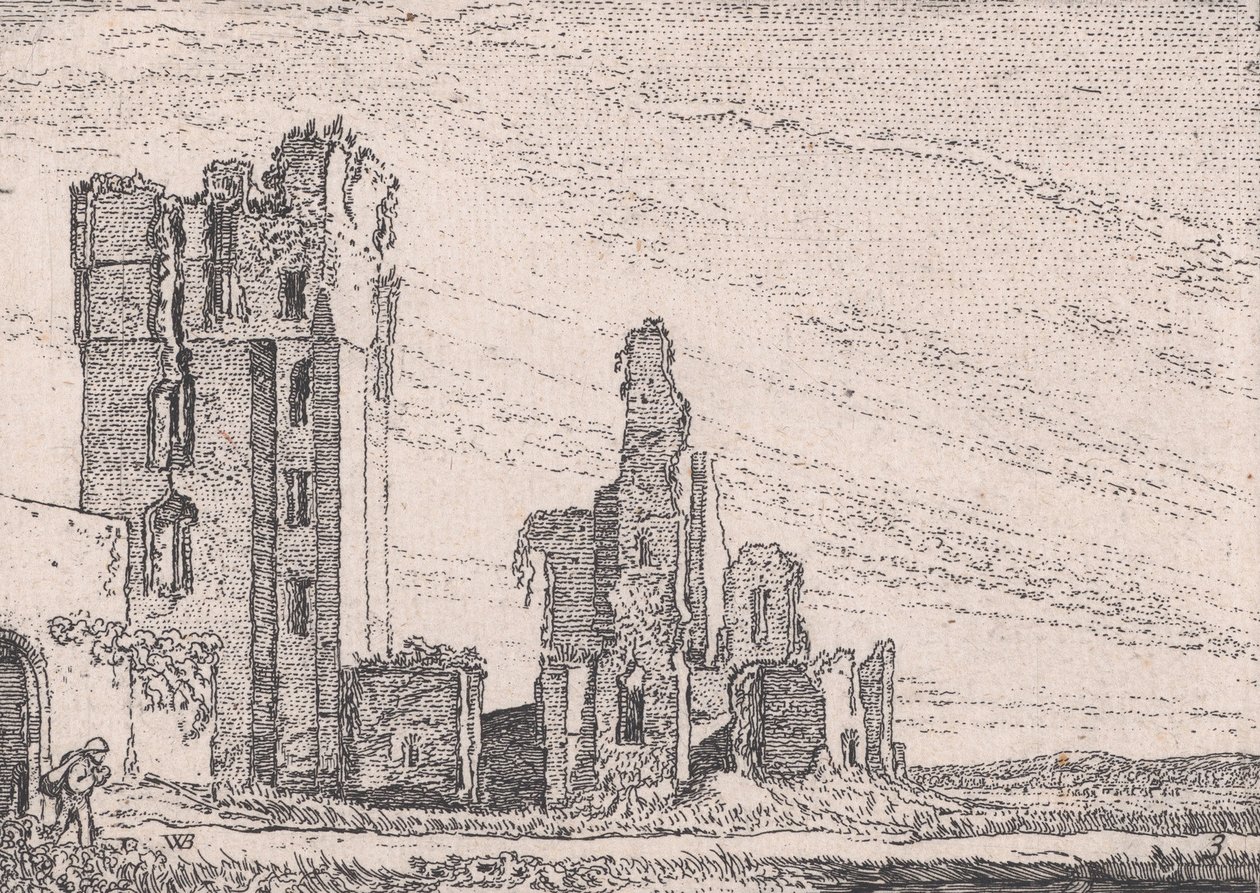 The Huys te Kleef بالقرب من هارلم ، من Versheyden Landtschapjes Various Little Landscap ... ، حوالي عام 1616. بواسطة فيليم بيترس. Buytewech