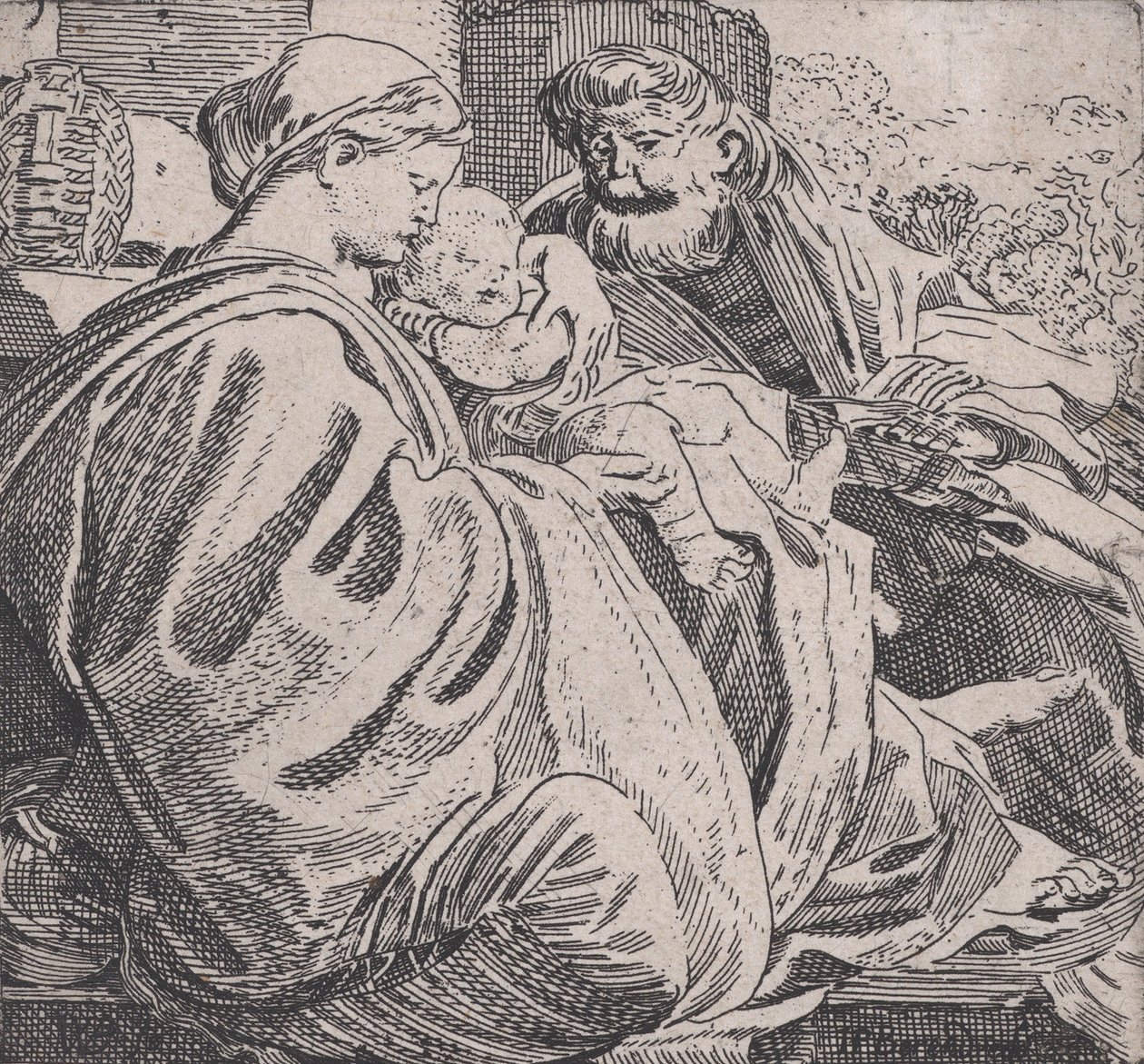 استراحة العائلة المقدسة ، كاليفورنيا. 1615. بواسطة فيليم بيترس. Buytewech