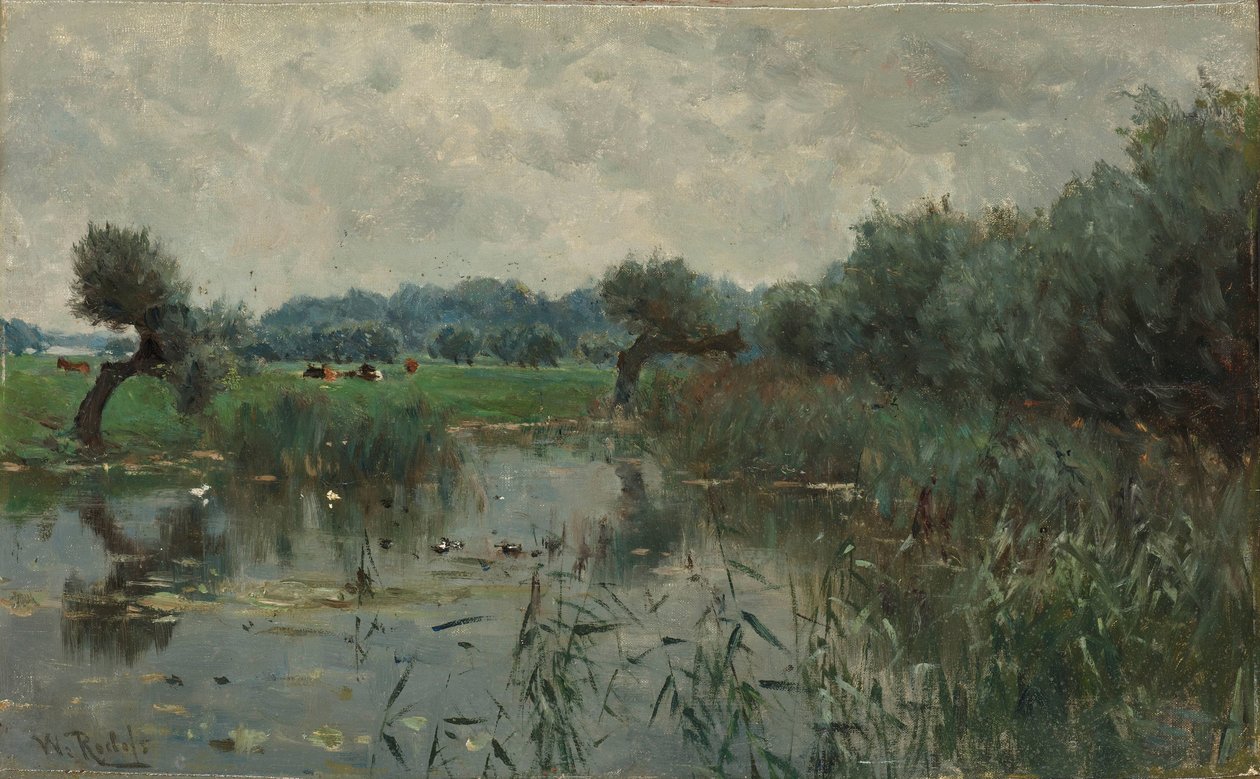 المروج المائية على نهر IJssel بواسطة ويليم رويلوفس (أنا)