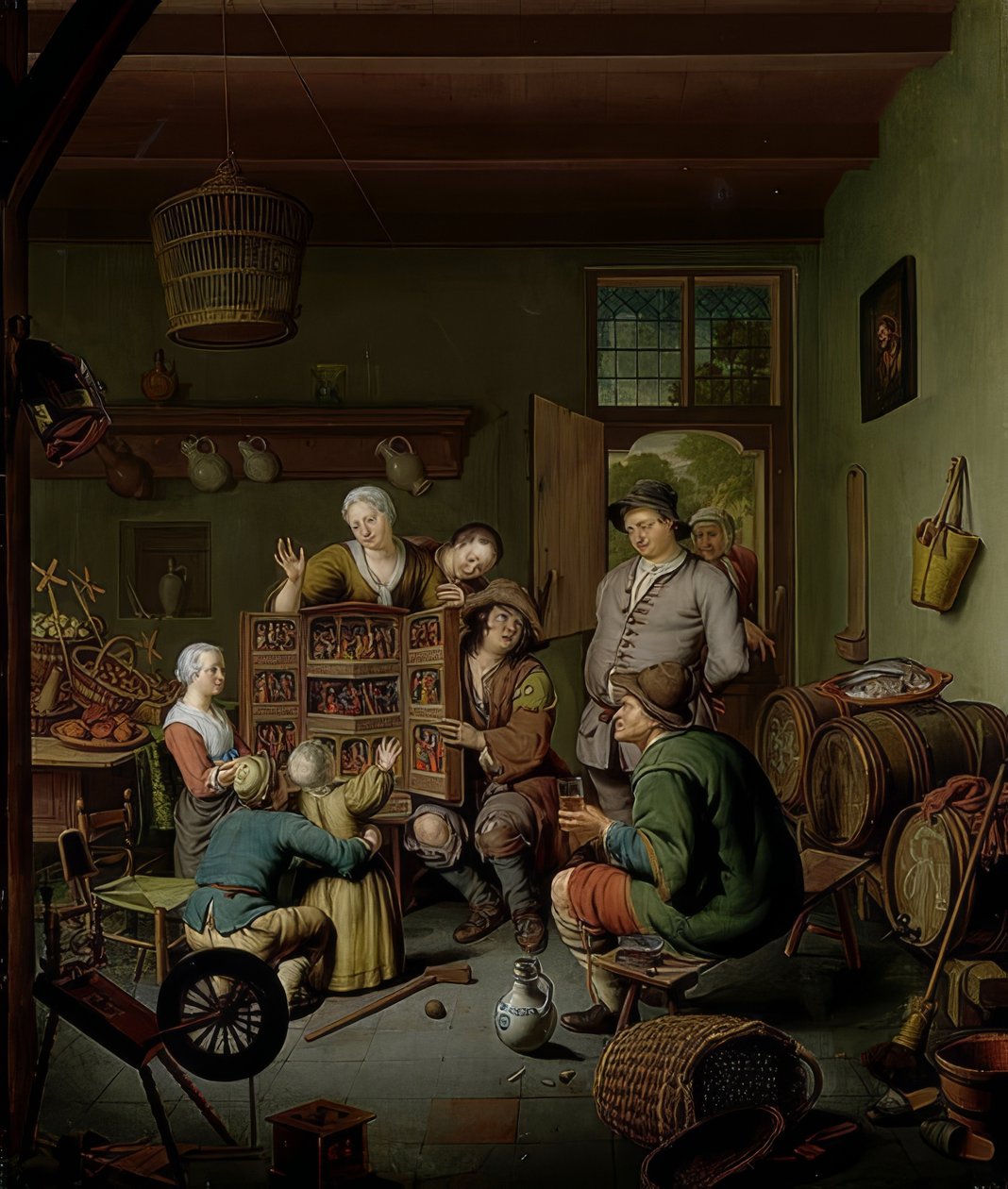 مربع الندرة (؟ T Fraay Curieus). 1718 بواسطة ويليم فان ميريس