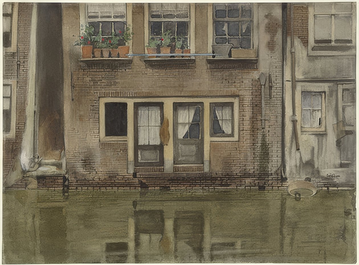 Haus an einer Gracht في أمستردام (منازل على قناة في أمستردام) بواسطة ويليم أرنولدوس ويتسن