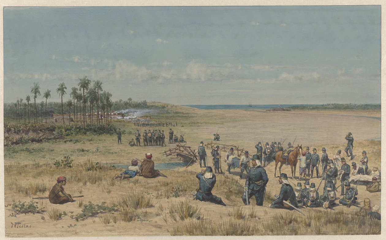 القبض على توموليت خلال حملة سامالانجان في 26 أغسطس 1877 بواسطة ويليم دي فامارس تيستاس