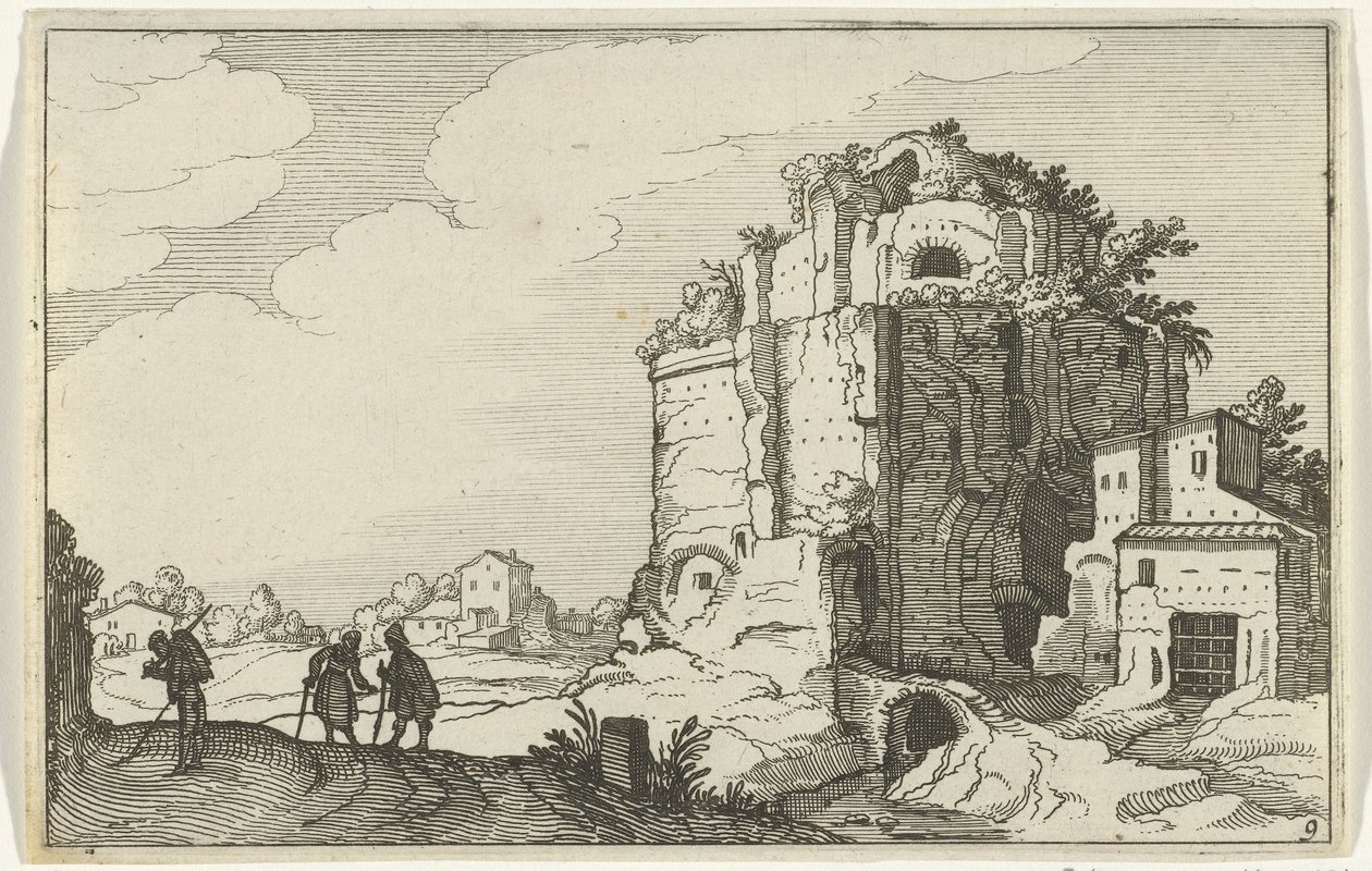 الخراب الروماني الآثار الرومانية والمناظر الطبيعية الساحلية (السلسلة 1) (عنوان السلسلة) بواسطة ويليم فان نيولانت (الثاني)