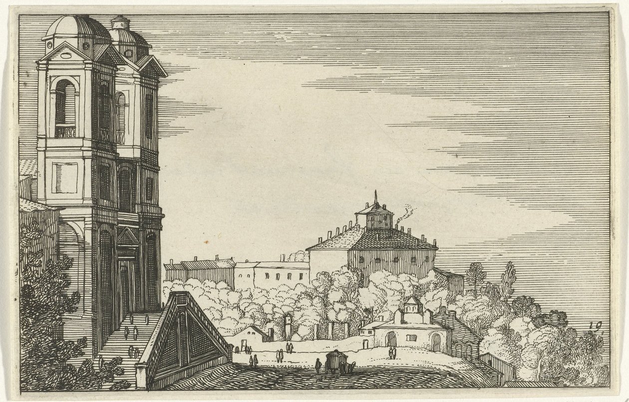 ترينيتا دي مونتي في روما Romeinse ruïnes en kuslandschappen (سلسلة 1) (عنوان السلسلة) بواسطة ويليم فان نيولانت (الثاني)