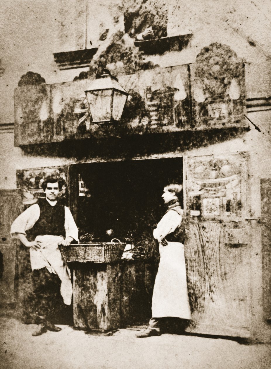 متجر البقالة ، سانت بطرسبرغ ، c.1868 (صورة بني داكن) بواسطة وليام أندرييفيتش كاريك