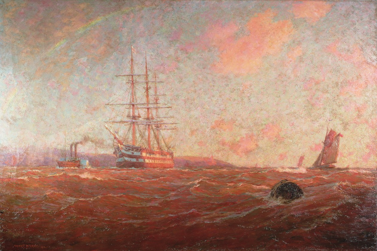 ميناء المنزل ، فالماوث ، 1912 بواسطة وليام ايرست انجرام
