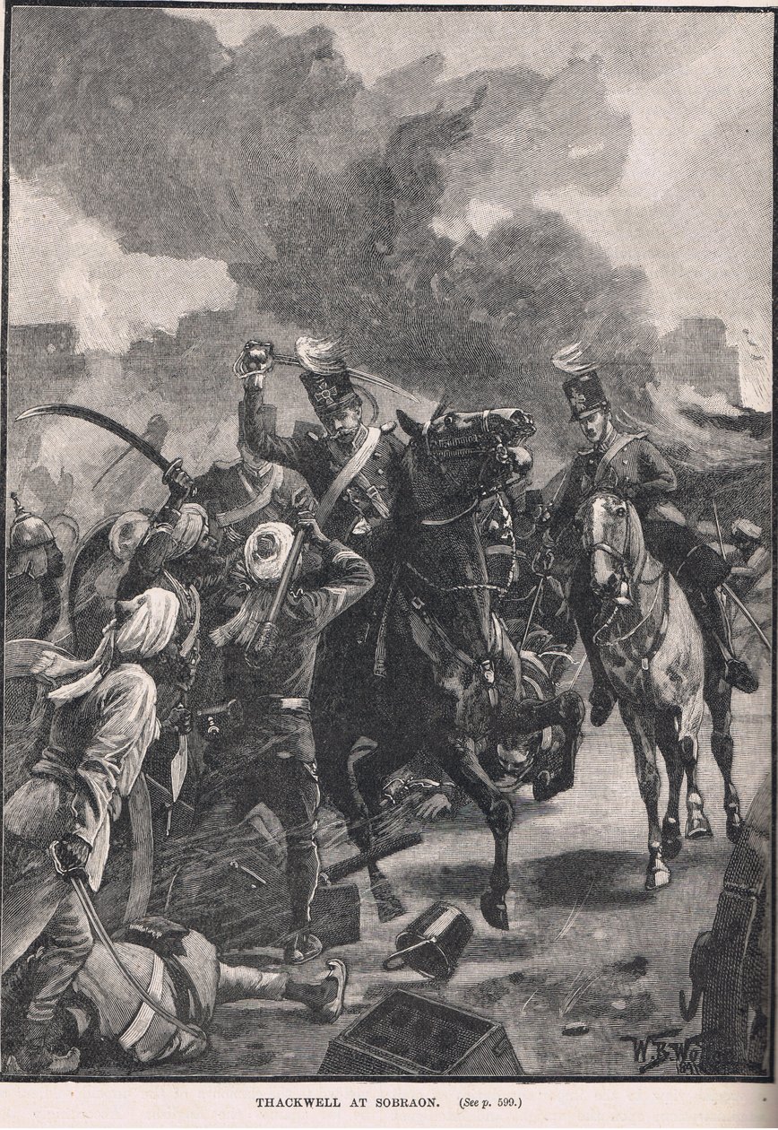 ثاكويل في سوبراون ، رسم توضيحي من `` تاريخ إنجلترا المصور &39;&39; لـ Cassell ، تم نشره عام 1910 بواسطة صوف ويليام بارنز
