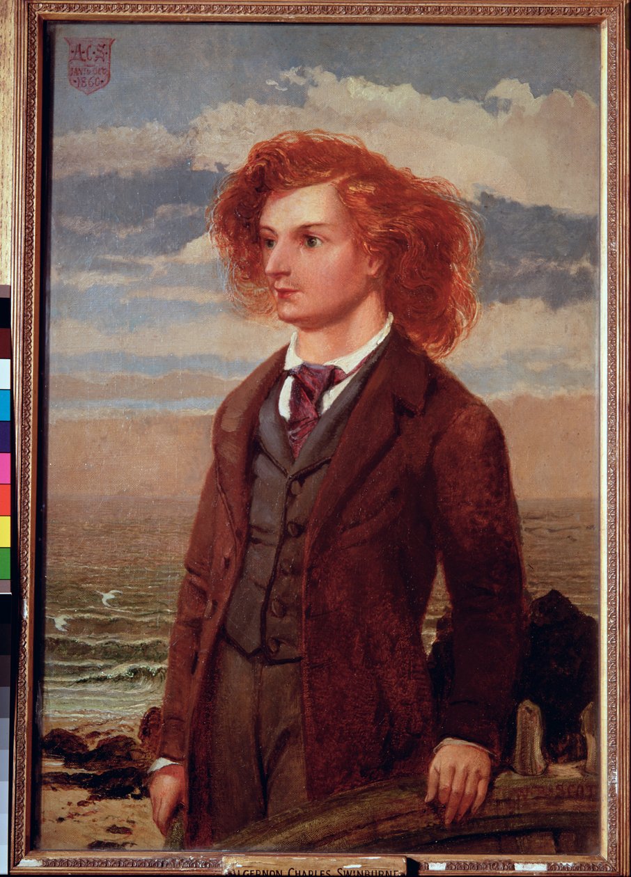 صورة ألجرنون تشارلز سوينبرن (1837-1909) بواسطة وليام بيل سكوت