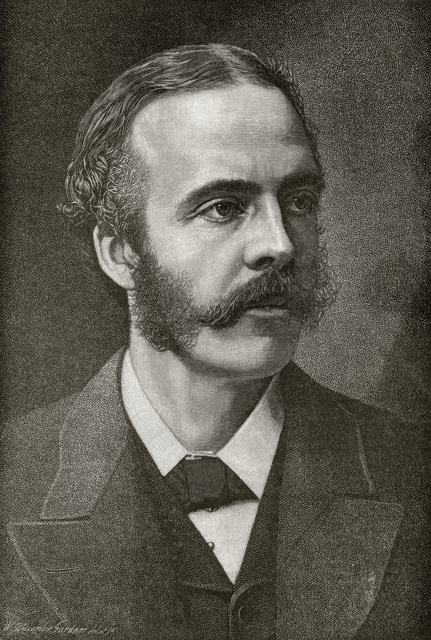 آرثر جيمس بلفور ، من مجلة The English Illustrated Magazine ، 1891-92 بواسطة وليام بيسكومب جاردنر