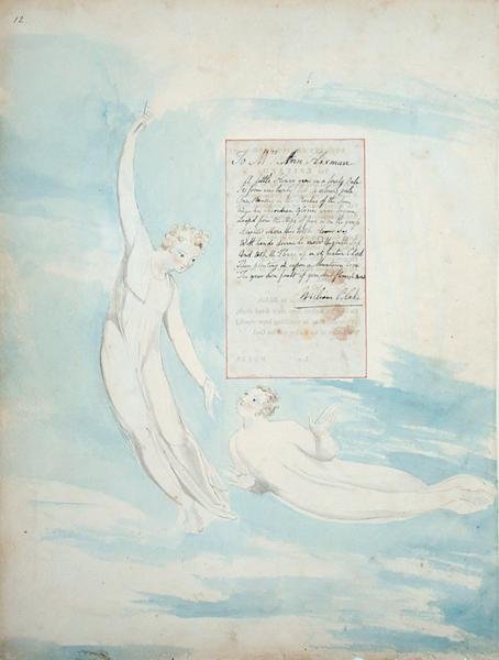Elegy Written in a Country Churchyard ، من قصائد توماس غراي ، المنشور 1797-98 (مرحاض وحبر أسود على ورق) بواسطة وليام بليك