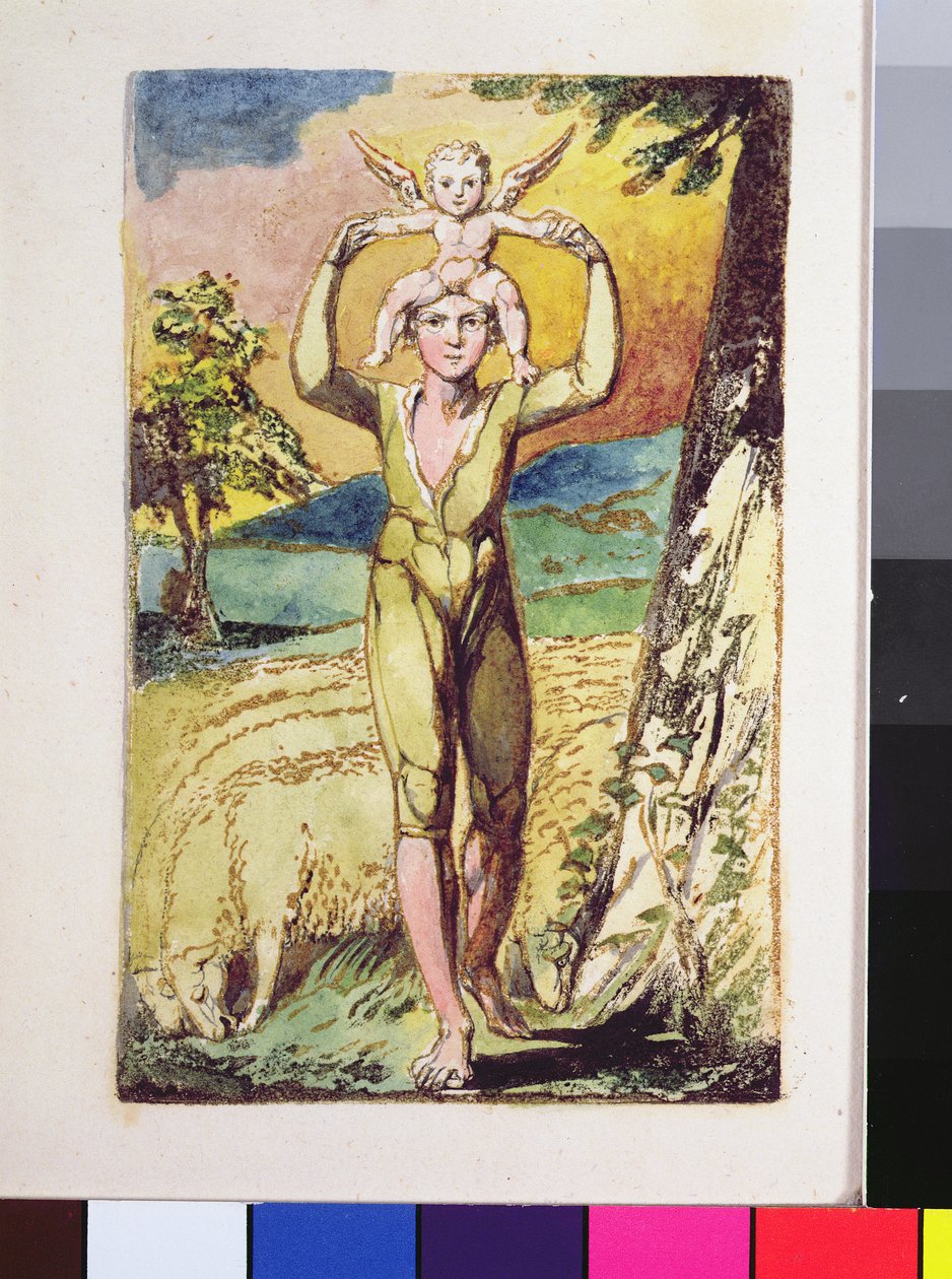 Frontispiece ، من أغاني البراءة بواسطة وليام بليك