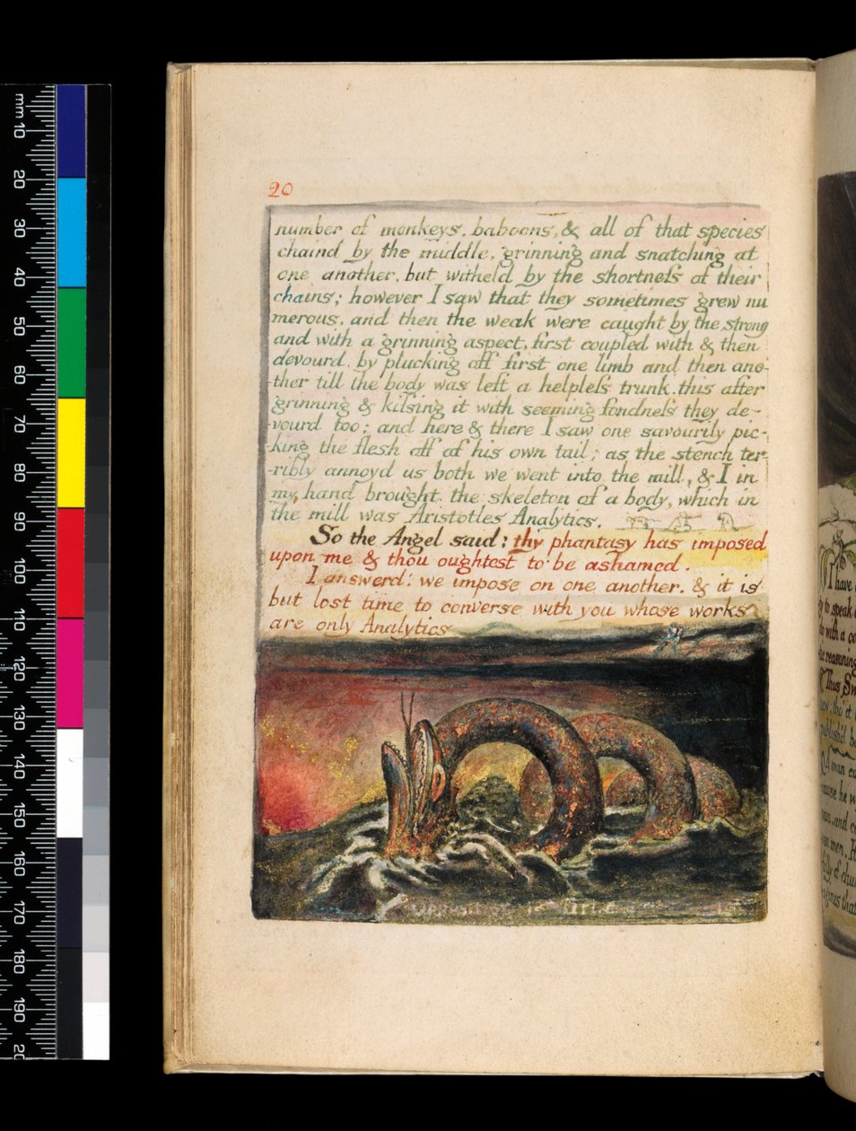 زواج السماء والجحيم (pl.20) ، c.1790-93 (الانتهاء من النقش البارز في القلم والمرحاض) بواسطة وليام بليك