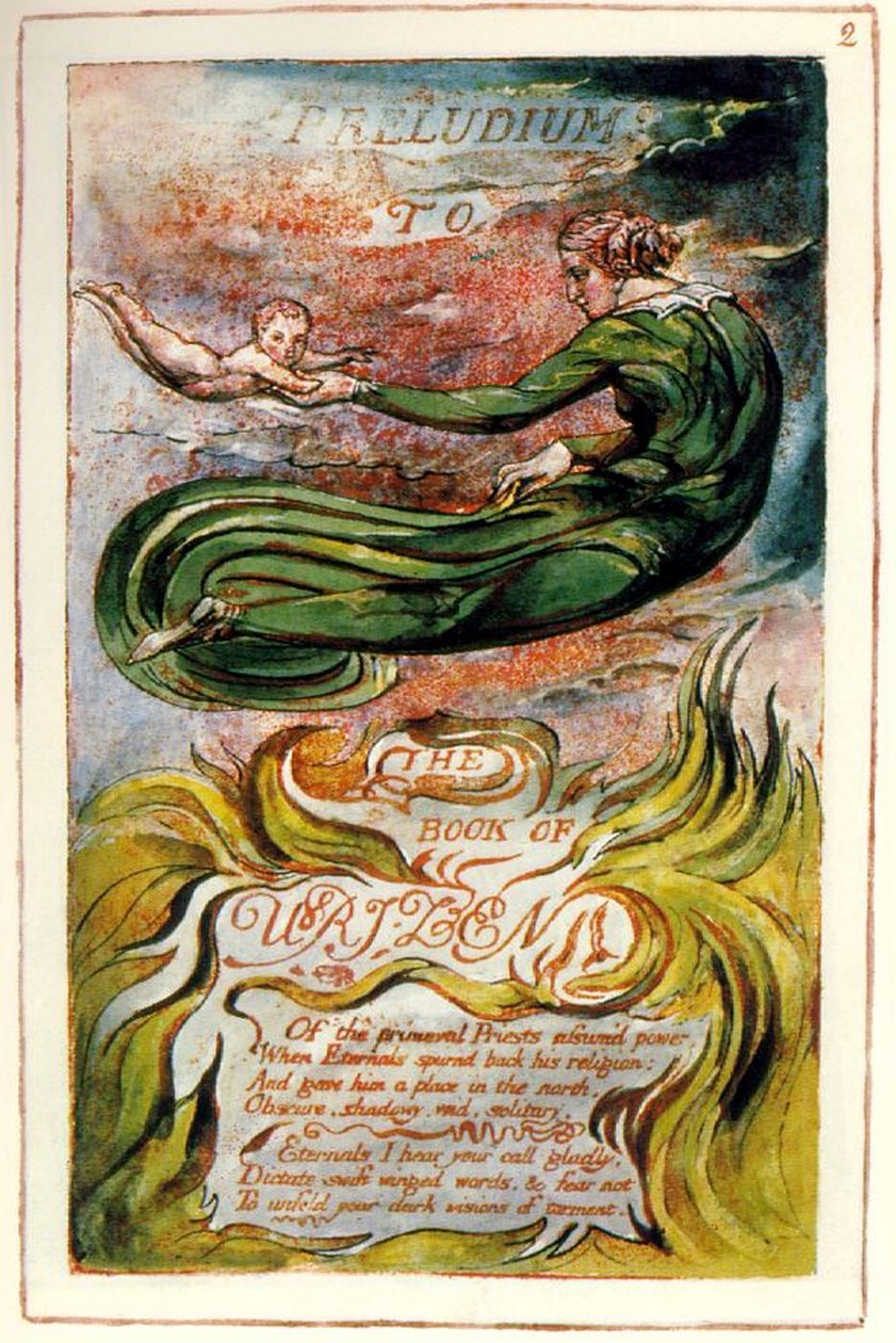 كتاب Urizen ، اللوحة 2 ، 1794 بواسطة وليام بليك
