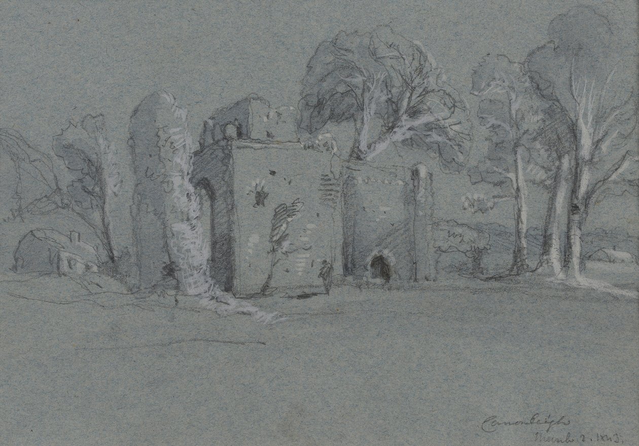 كرانلي ، 2 نوفمبر 1843 (قلم رصاص على ورق رمادي مظلل باللون الأبيض) بواسطة وليام كيف توماس
