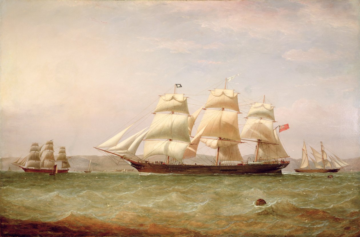 The Medium Clipper ، `` John Lidget &39;&39; ، قبالة Greenock ، 1862 بواسطة وليام كلارك