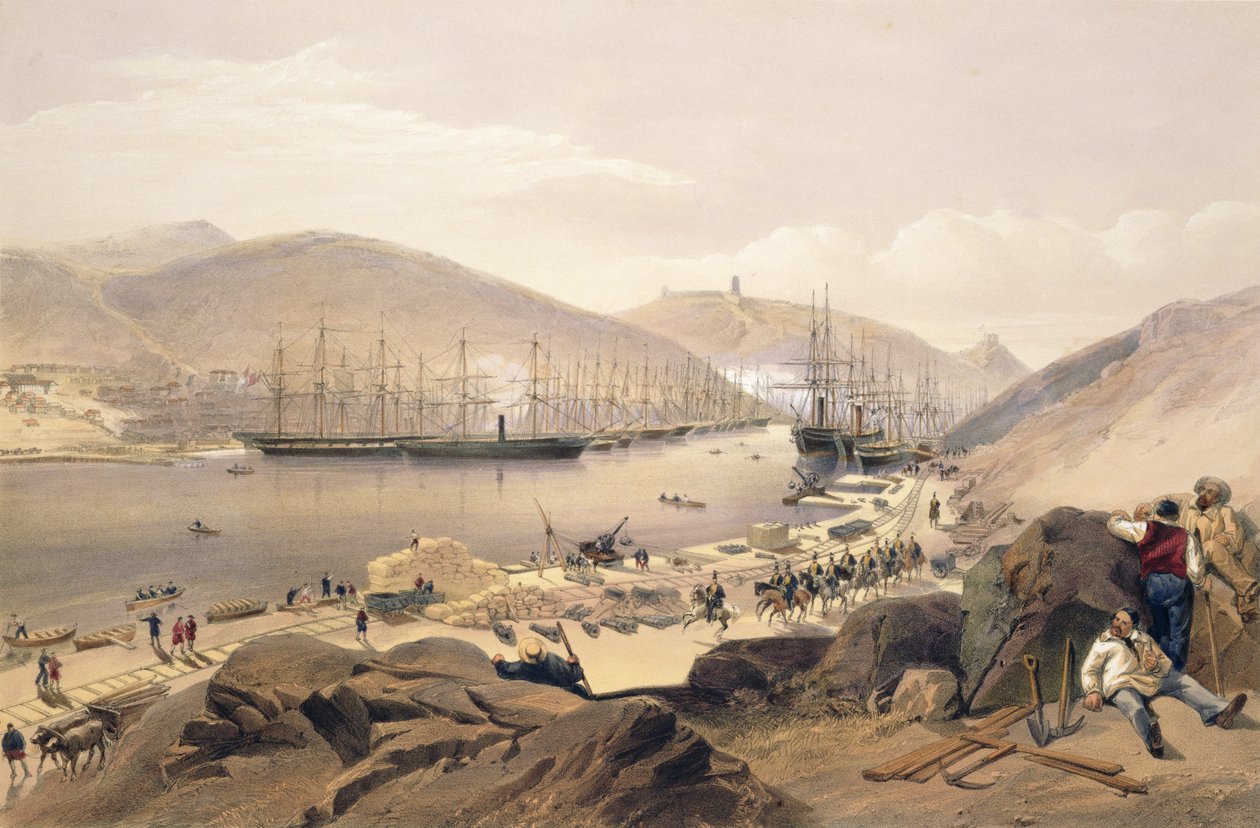 بالاكلافا ، لوحة من "مقعد الحرب في الشرق" ، حانة. بقلم Paul und Dominic Colnaghi und Co. ، 1856 بواسطة وليام كريميا سيمبسون