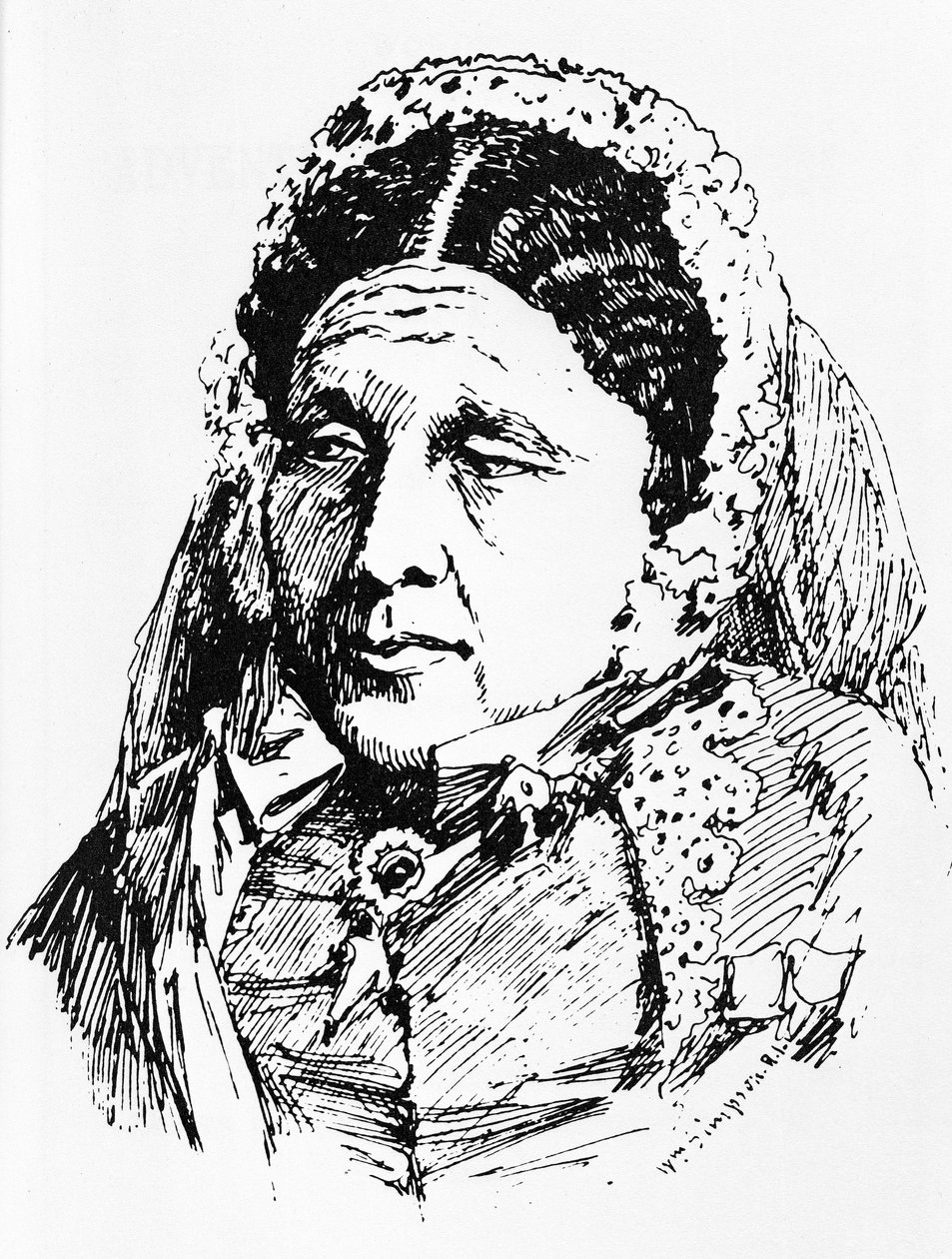 صورة ماري سيكول (1805-81) بواسطة وليام كريميا سيمبسون