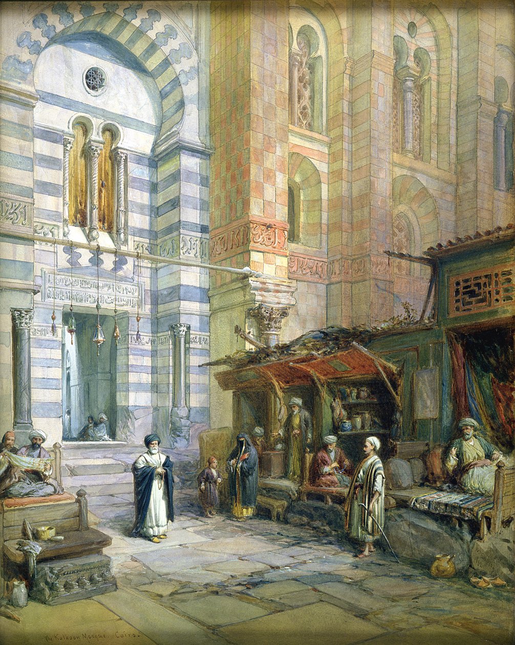 مستشفى Maristan or Mosque - Kalaun ، القاهرة ، 1882 بواسطة وليام كريميا سيمبسون
