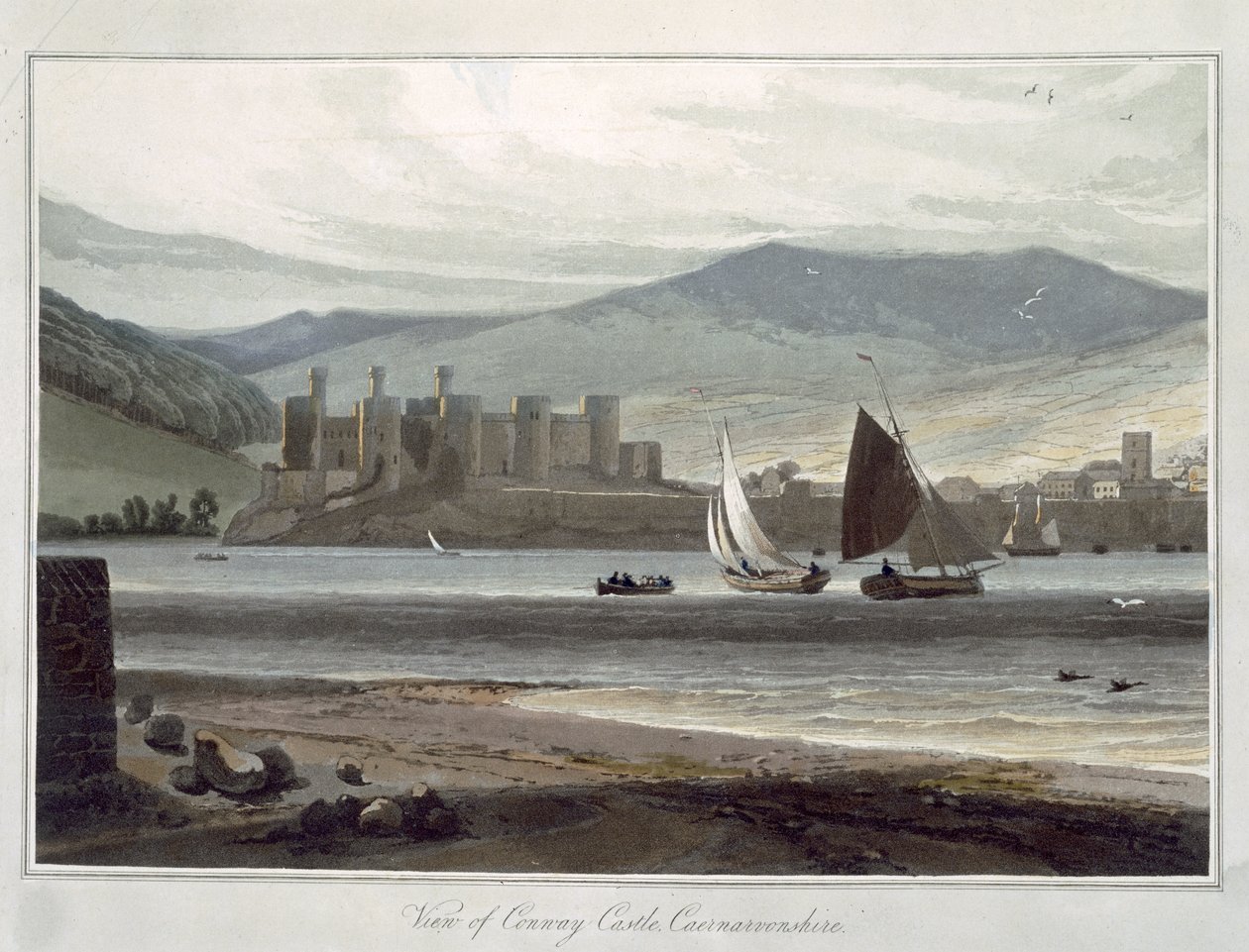 Rassella ، بالقرب من Kilmartin ، Loch Creran ، Argyll ، من "A Voyage Around Great Great بريطانيا التي تمت بين عامي 1814 و 1825" ، تم نشره عام 1817 (aquatint) بواسطة وليام دانييل