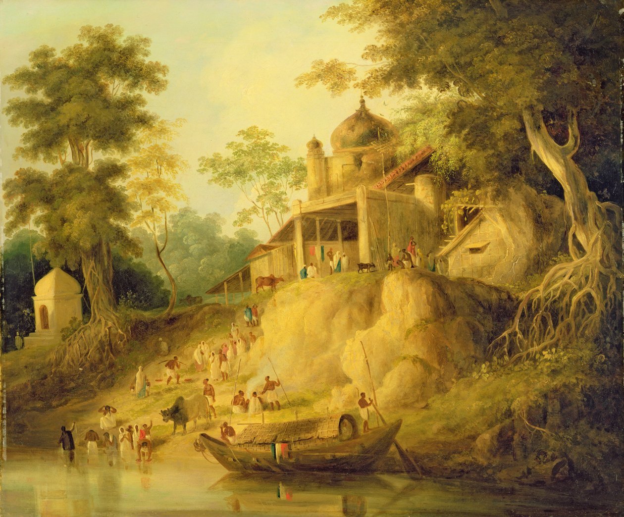 ضفاف الغانج ، 1820-30 بواسطة وليام دانييل