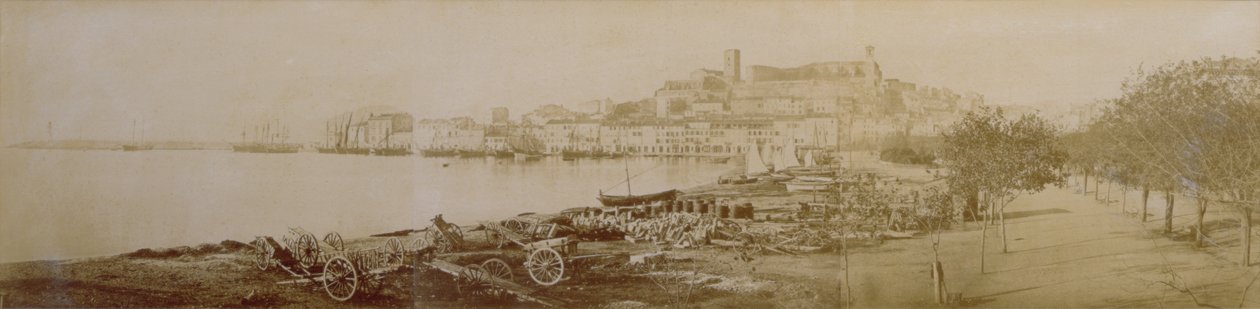 بانوراما كان و Le Suquet ، 1858 (صورة بني داكن) بواسطة وليام دي براي
