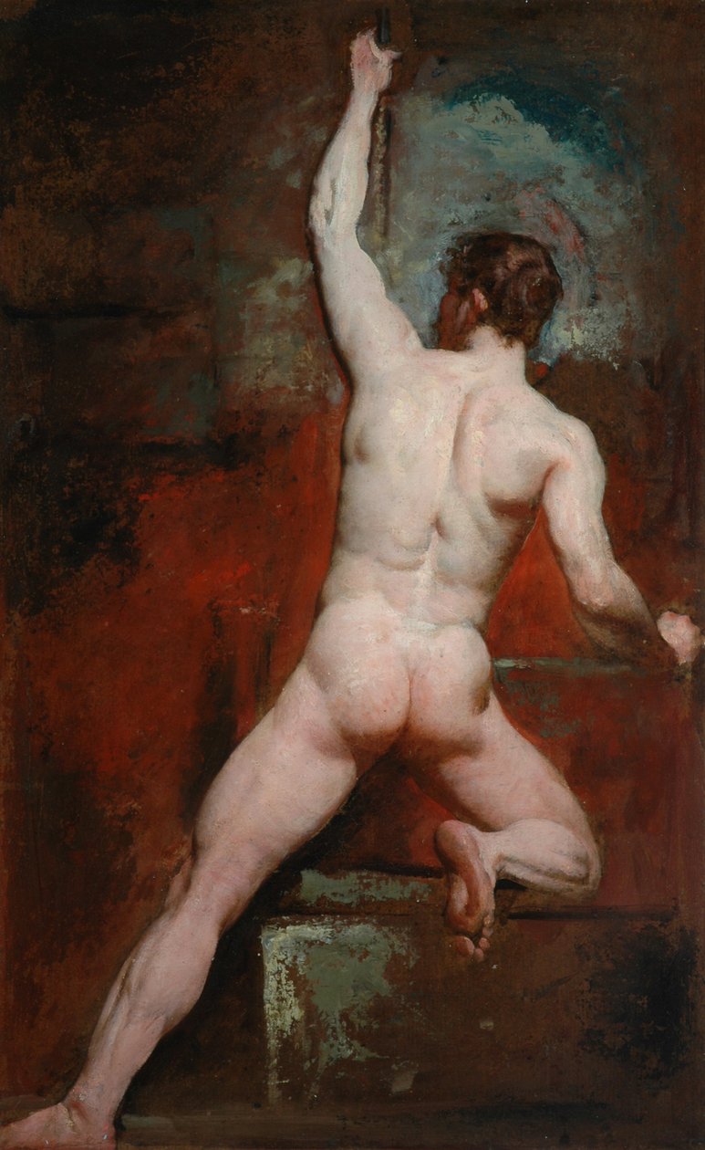 دراسة الرجل العاري ، c.1807-49 بواسطة وليام إيتي