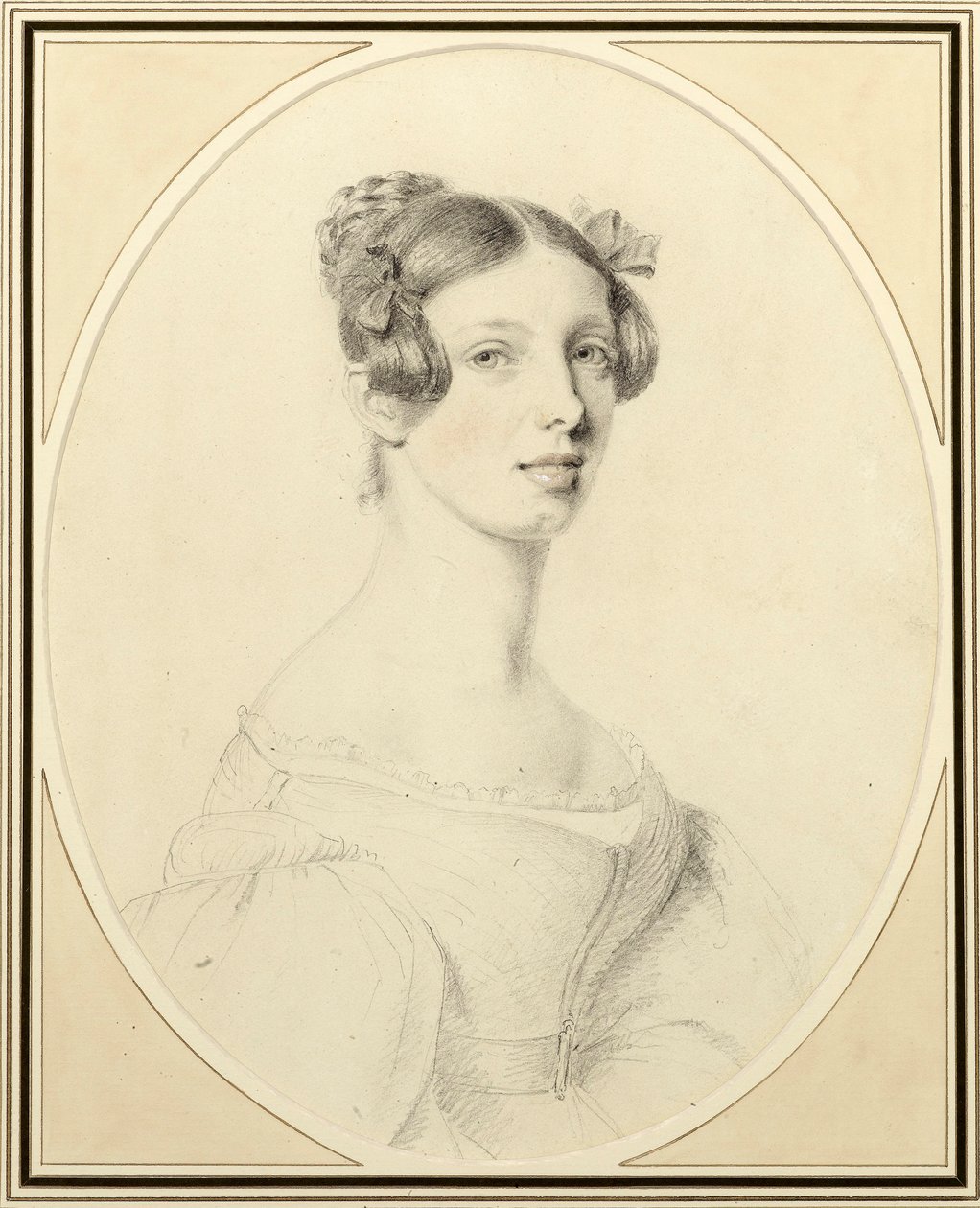 صورة لسيدة ، c.1830 (مرحاض على ورق) بواسطة وليام فوي