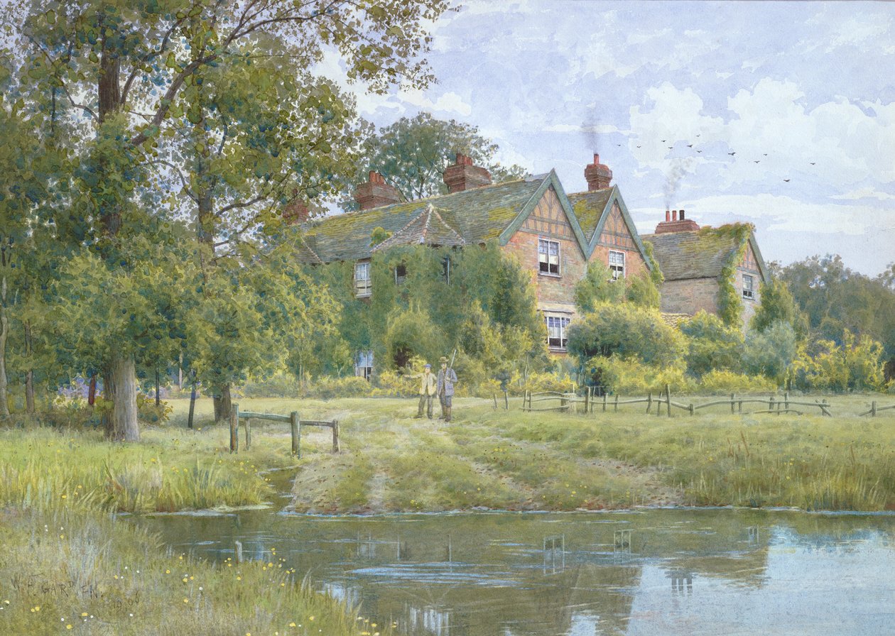 على Ouse في Hemingford Gray ، 1890 بواسطة حديقة ويليام فريزر