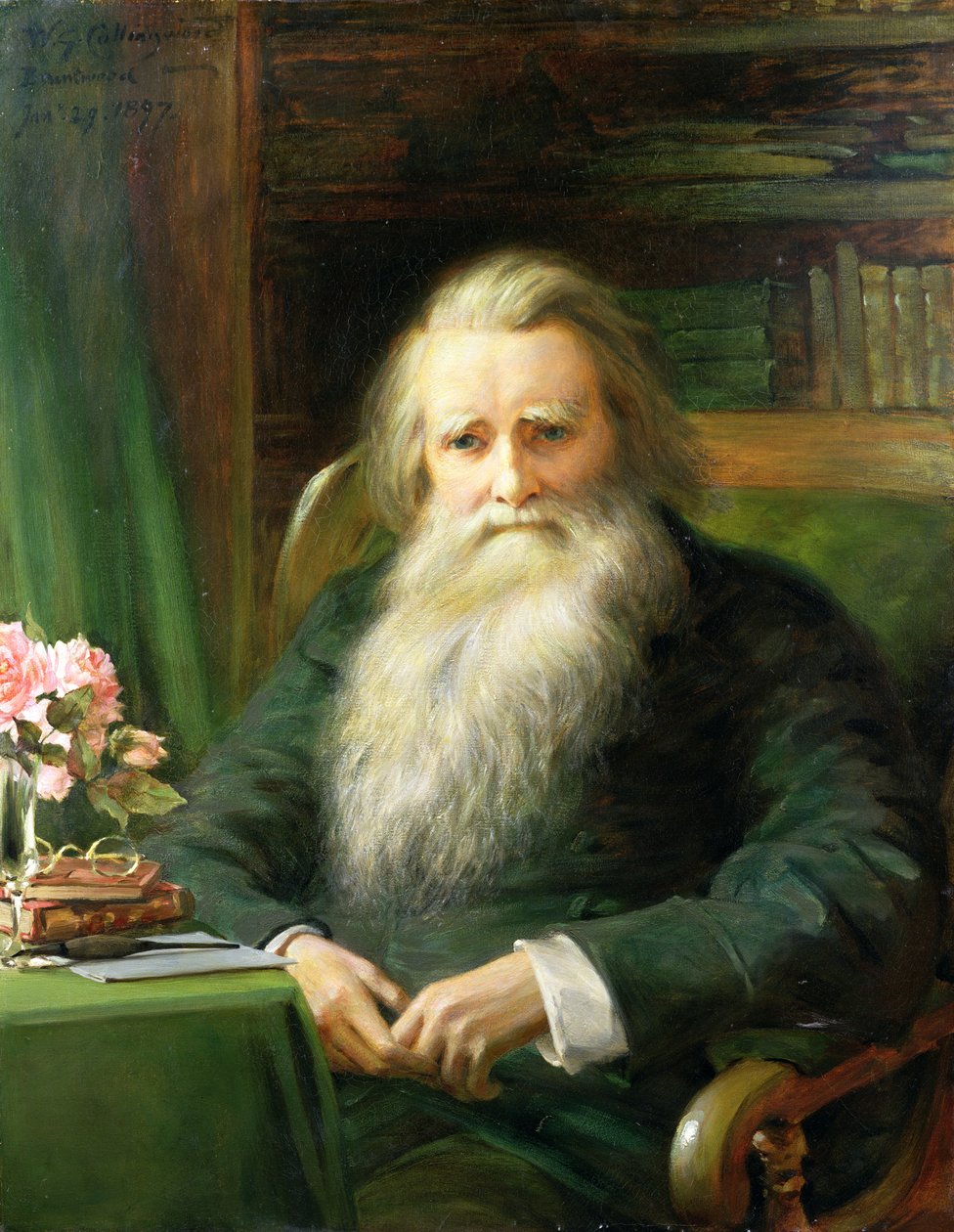 صورة جون روسكين (1819-1900) 1897 بواسطة وليام جيرشام كولينجوود