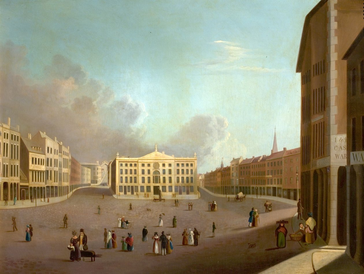 مكان سوق نوتنغهام ، c.1827 بواسطة وليام جوداكر