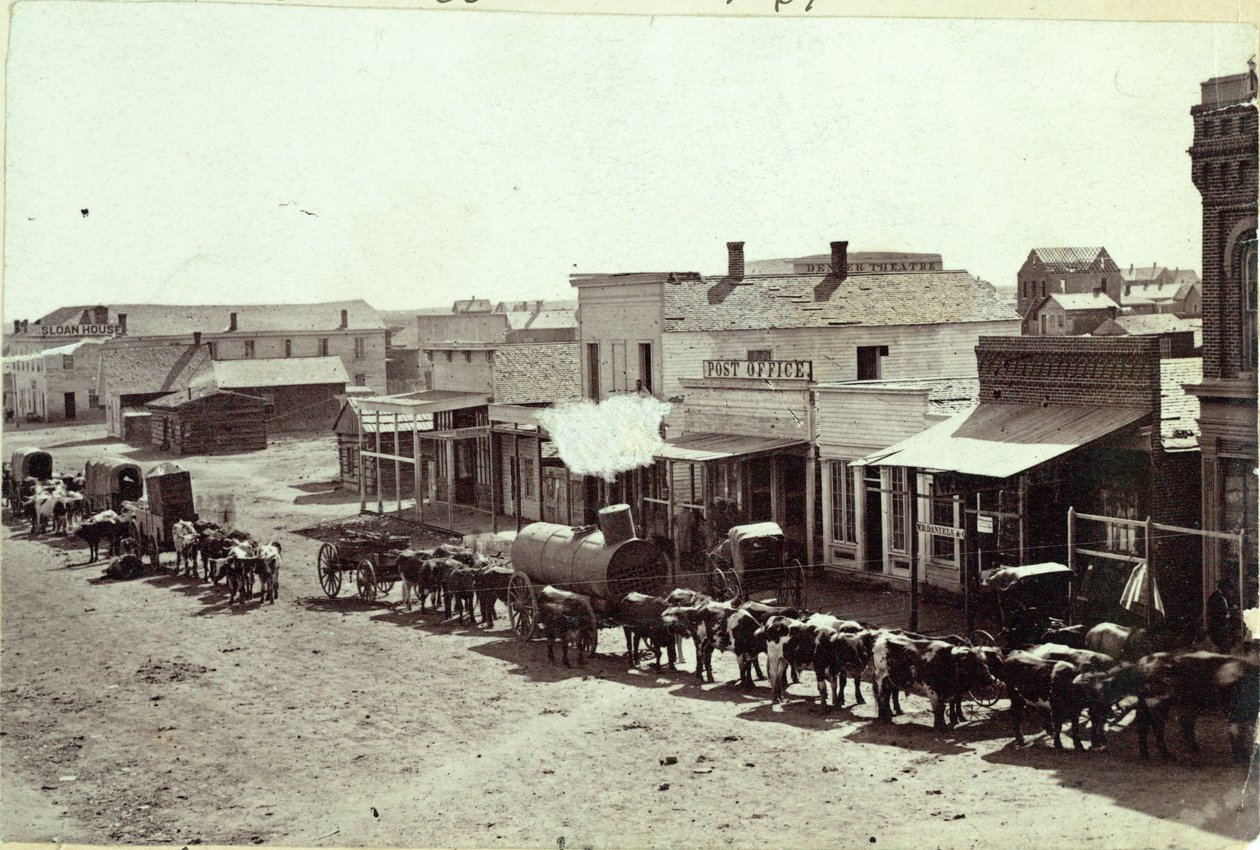 شارع لاريمر ، دنفر ، كولورادو ، 1862 بواسطة وليام جونيسون تشامبرلين
