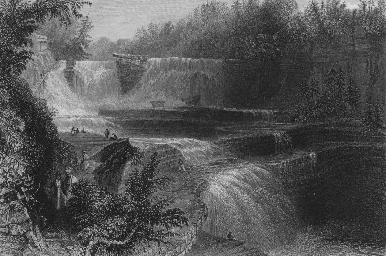 ترينتون هاي فولز ، 1838 بواسطة وليام هنري بارتليت