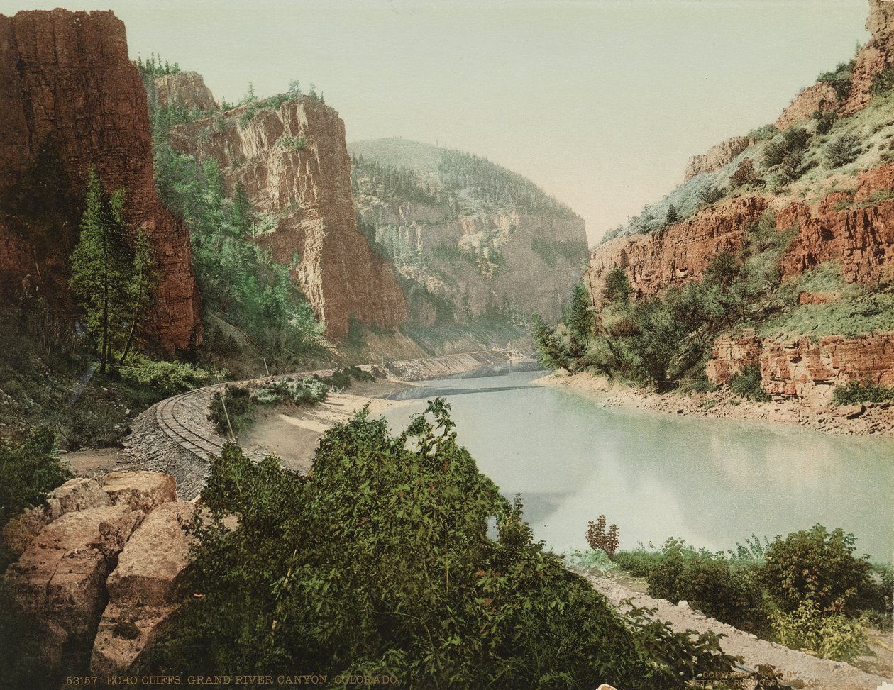 صدى المنحدرات ، جراند ريفر كانيون ، كولورادو ، c.1880 بواسطة وليام هنري جاكسون