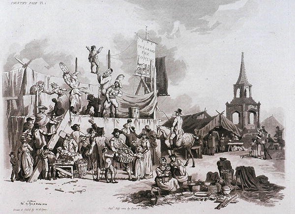 معرض البلد ، من Microcosm ، المجلد الثاني ، محفور بواسطة J. Hill ، c.1806 بواسطة وليام هنري بعد Pyne